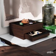 UMBRA - Stowit Storage Box _ Black-Walnut