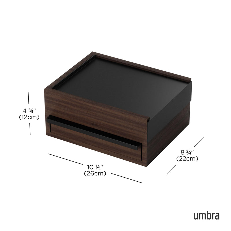 UMBRA - Stowit Storage Box _ Black-Walnut