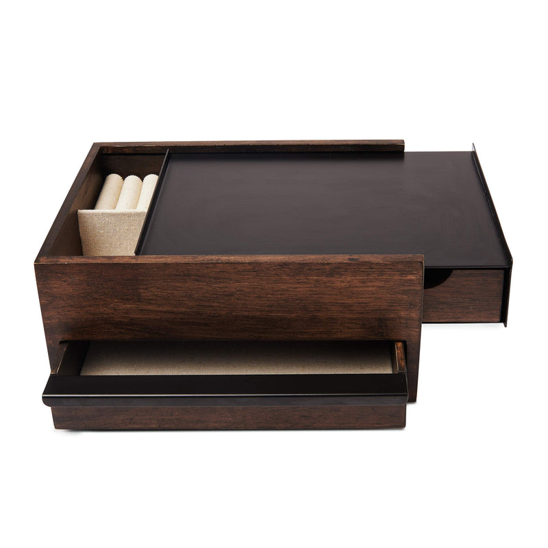 UMBRA - Stowit Storage Box _ Black-Walnut