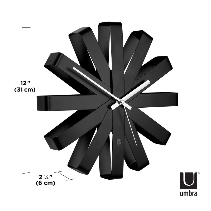UMBRA - Ribbon Wall Clock _ Black