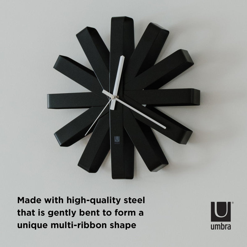 UMBRA - Ribbon Wall Clock _ Black
