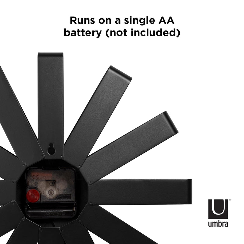 UMBRA - Ribbon Wall Clock _ Black