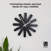 UMBRA - Ribbon Wall Clock _ Black