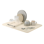UMBRA - UDry Dish Drying Rack with Mat _ Linen