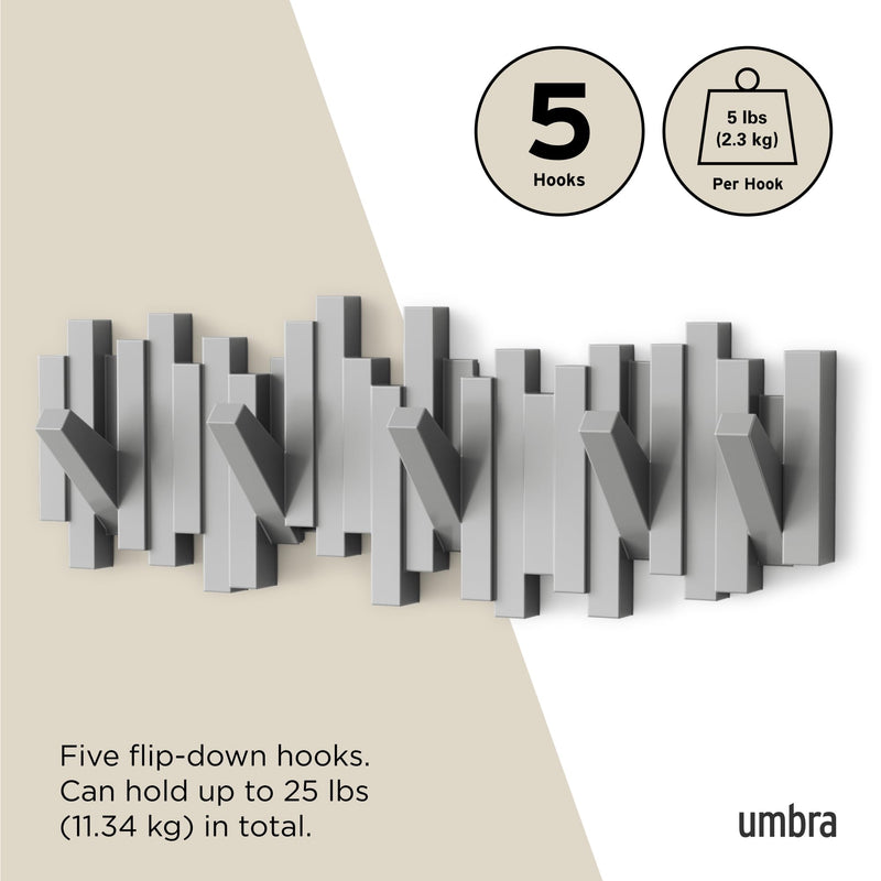 UMBRA - Sticks 5 Wall Hook _ Grey
