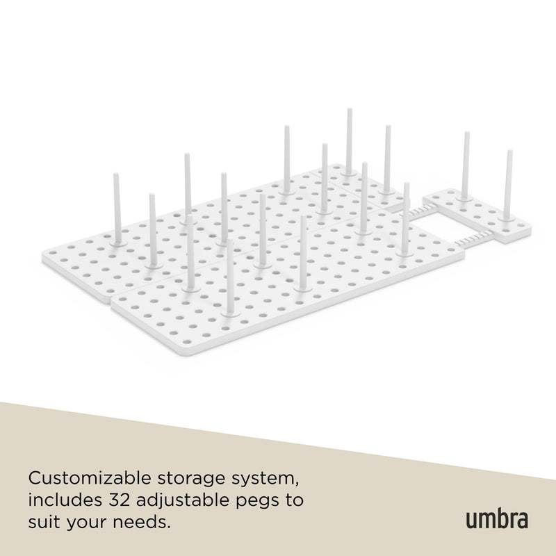 UMBRA - Peggy Drawer Organizers, Set of 2 _ White / 2-Pack