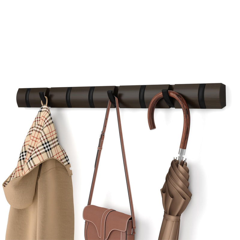 UMBRA - Flip 8 Wall Hook _ Black-Walnut