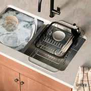 UMBRA - Sinkin Multi Use Dish Rack _ Black-Nickel