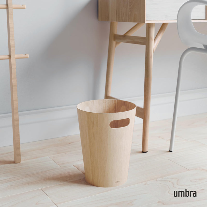 UMBRA - Woodrow Trash Can _ Natural