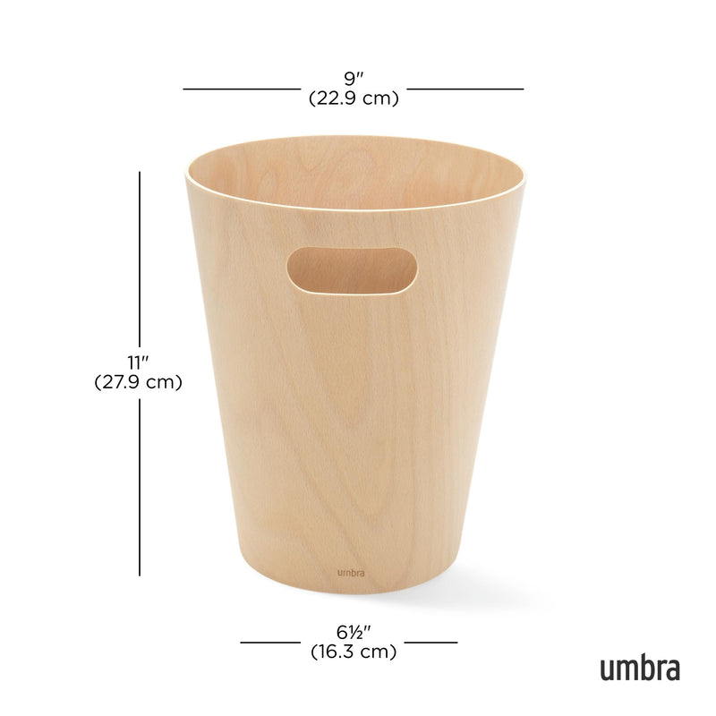 UMBRA - Woodrow Trash Can _ Natural