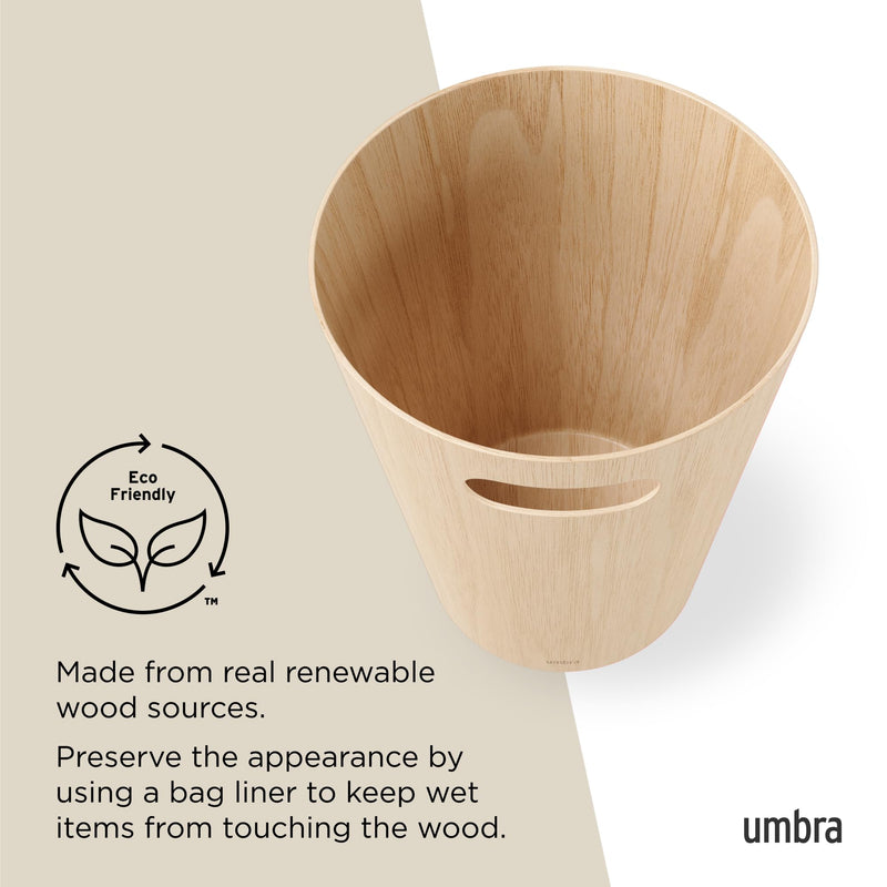 UMBRA - Woodrow Trash Can _ Natural