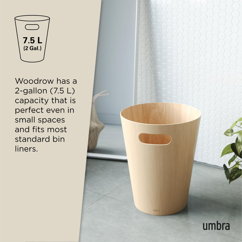 UMBRA - Woodrow Trash Can _ Natural