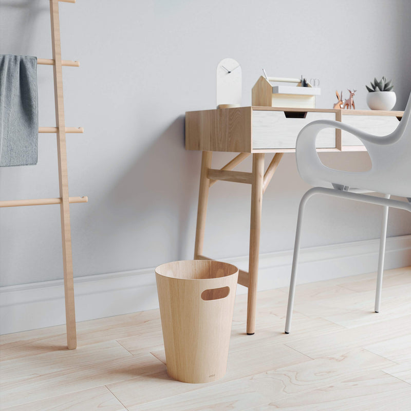 UMBRA - Woodrow Trash Can _ Natural
