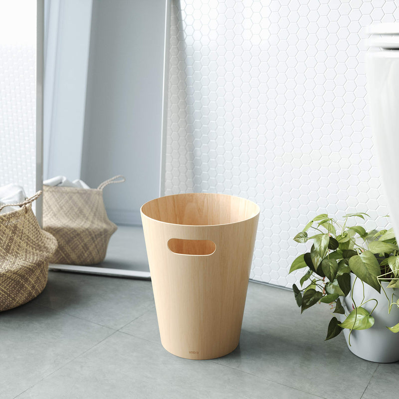 UMBRA - Woodrow Trash Can _ Natural