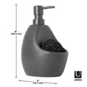 UMBRA - Joey Soap Pump & Scrubby _ Charcoal
