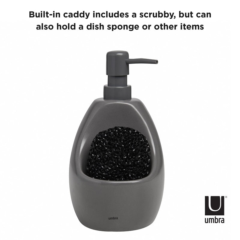 UMBRA - Joey Soap Pump & Scrubby _ Charcoal
