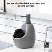 UMBRA - Joey Soap Pump & Scrubby _ Charcoal