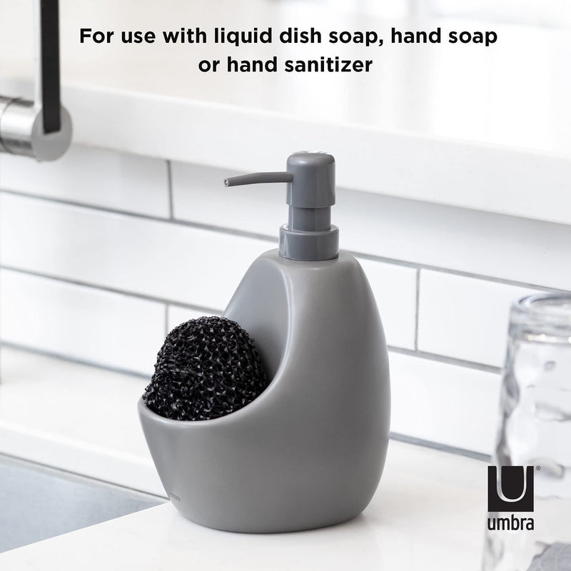 UMBRA - Joey Soap Pump & Scrubby _ Charcoal