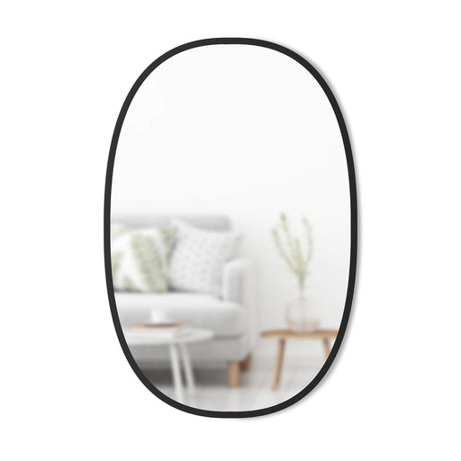 UMBRA - Hub Oval Wall Mirror _ Black / 24x36" (61x91 cm)