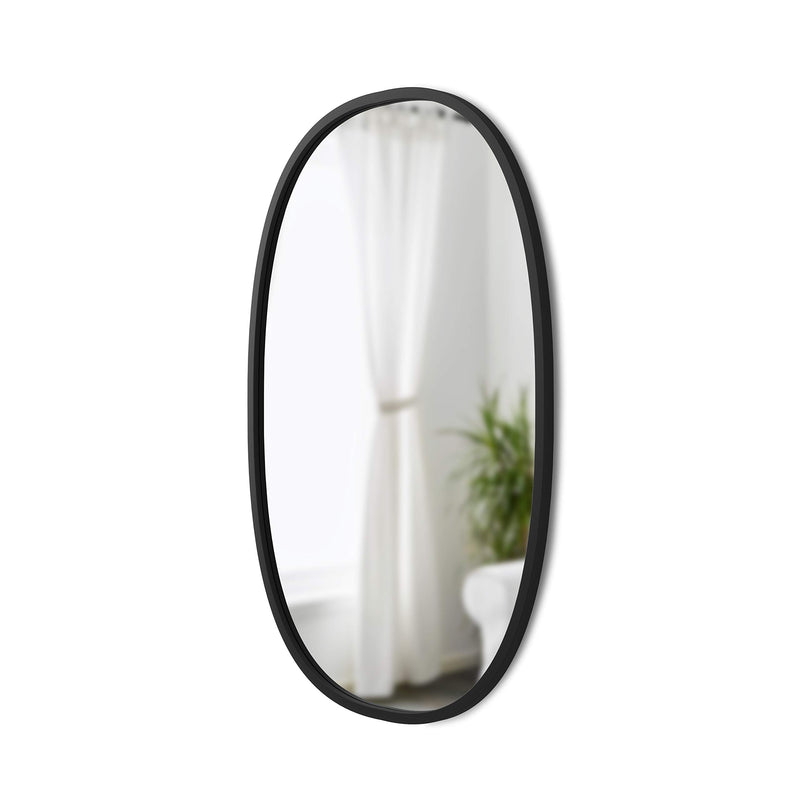 UMBRA - Hub Oval Wall Mirror _ Black / 24x36" (61x91 cm)