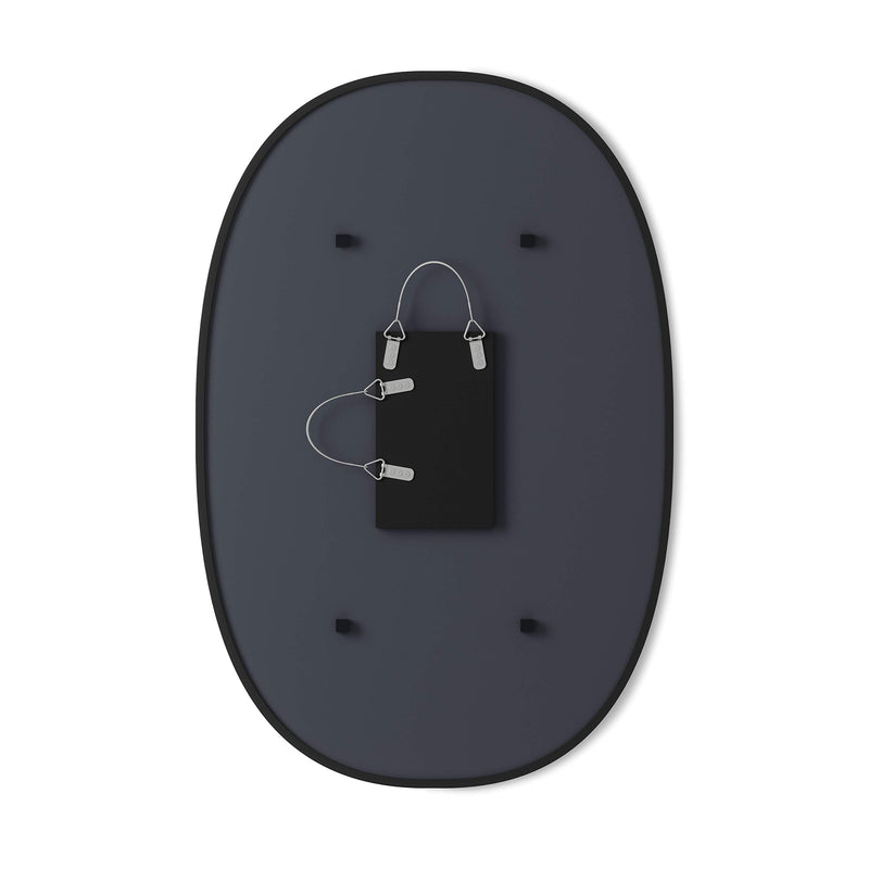 UMBRA - Hub Oval Wall Mirror _ Black / 24x36" (61x91 cm)