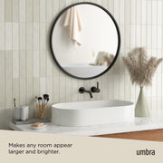 UMBRA - Hub Wall Mirror _ Black / 24" (61 cm)