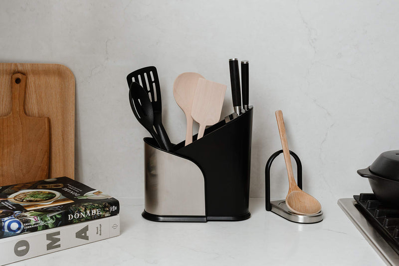 UMBRA - Laydle Spoon Rest _ Black-Nickel