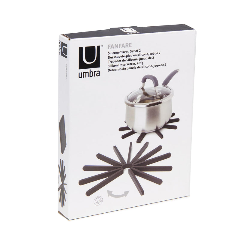 UMBRA - Fanfare Trivet, Set of Two _ Black