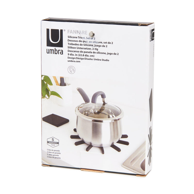 UMBRA - Fanfare Trivet, Set of Two _ Black