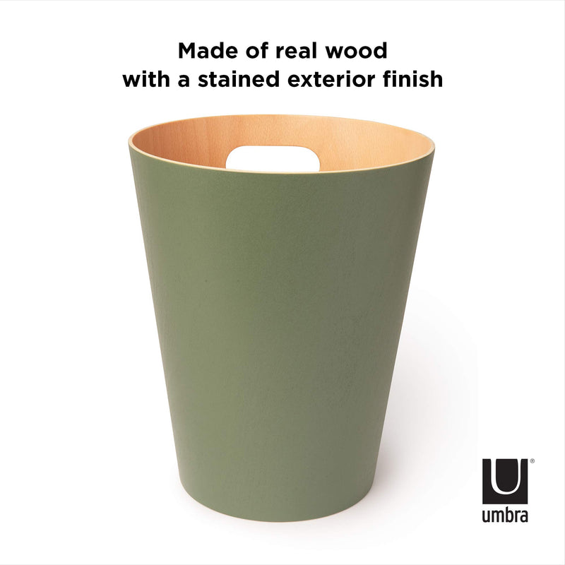 UMBRA - Woodrow Trash Can _ Spruce
