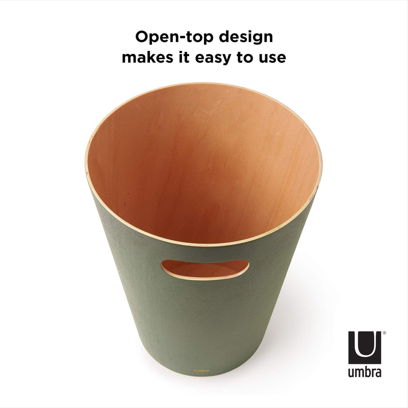 UMBRA - Woodrow Trash Can _ Spruce