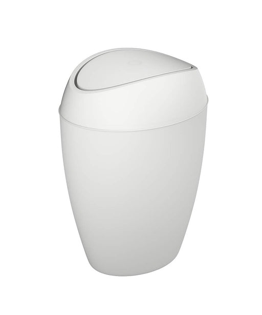 UMBRA - Twirla Trash Can _ Metallic-White