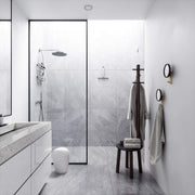 UMBRA - Twirla Trash Can _ Metallic-White