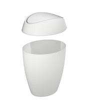 UMBRA - Twirla Trash Can _ Metallic-White
