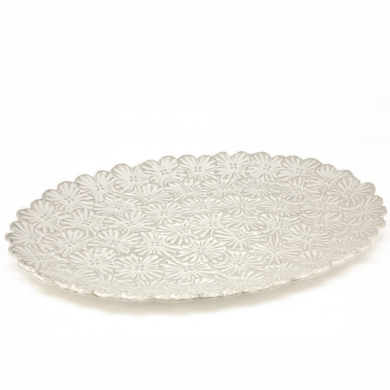 BIA - BOUQUET Textured Oval Serving Platter