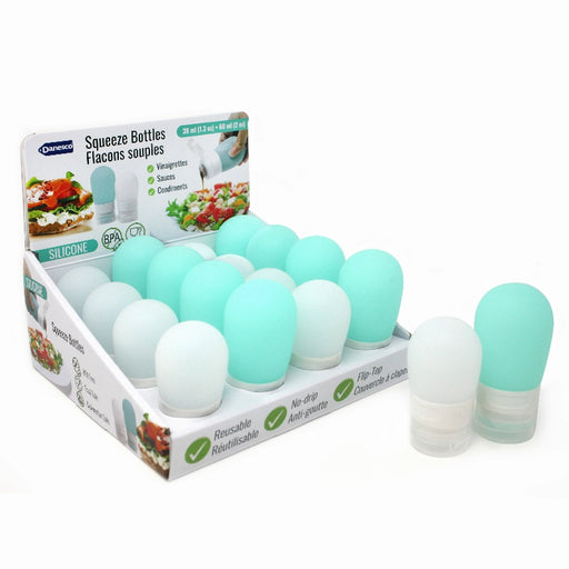 Danesco - Reusable Silicone Squeeze Bottles - 16pc CDU