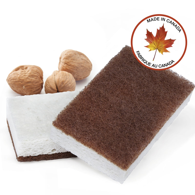 Full Circle - IN A NUTSHELL™ Scrubbing Sponges - Made in CANADA