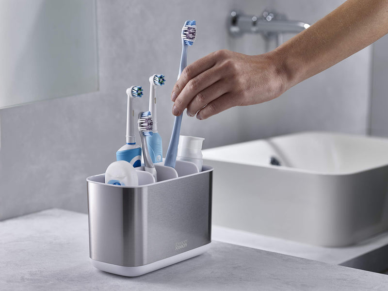 Joseph Joseph - EasyStore™ Steel Large Toothbrush Caddy