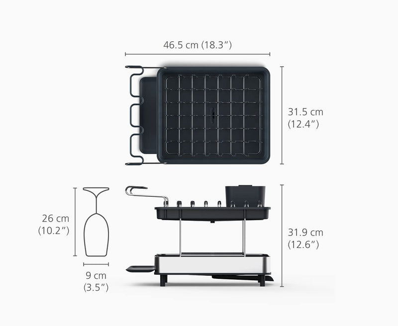 Joseph Joseph - Excel™ Steel 2-tier Dish Rack
