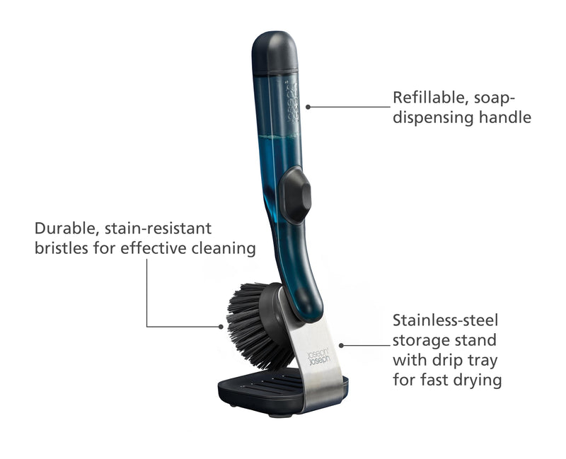 Joseph Joseph - SinkTech™ Soap Dispensing Dish Brush & Stand