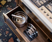 Joseph Joseph - SpaceSteel™ Set of 3 Sauce Pans with Lids