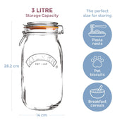 Kilner - Clip-Top Jar - 3L