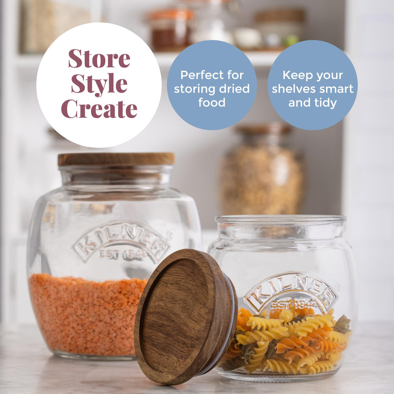 Kilner - Push-Top Storage Jar - 850 ml