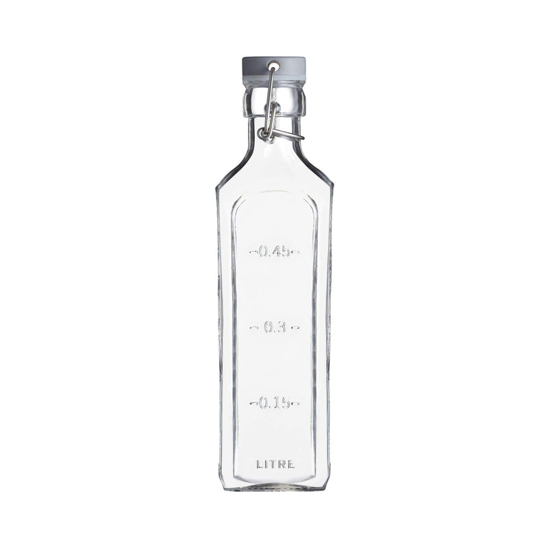 Kilner - Square Clip-Top Bottle - 600ml