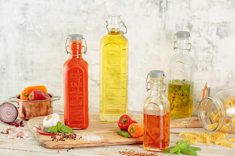 Kilner - Square Clip-Top Bottle - 600ml