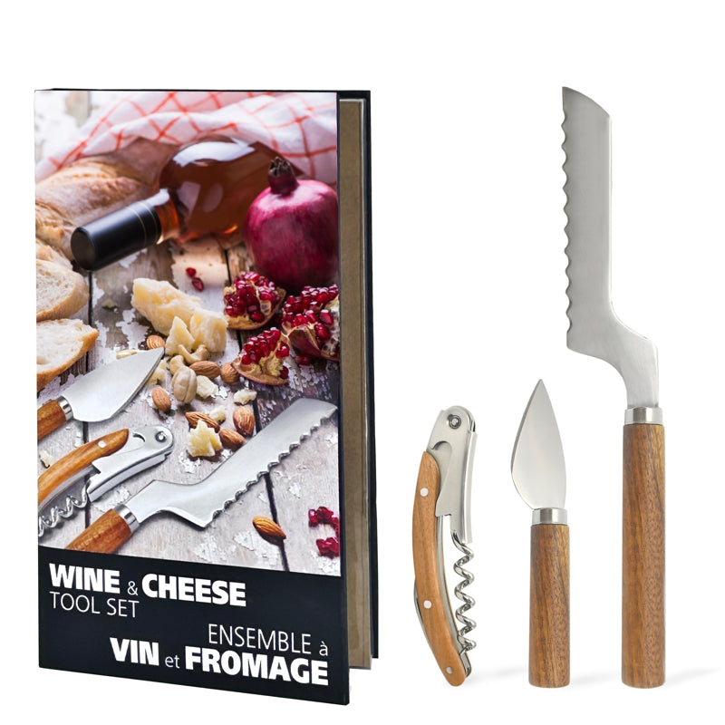 Natural Living - 3-piece Wine & Cheese Tool Set