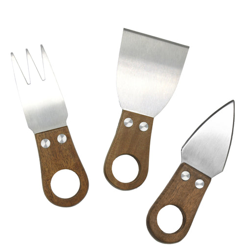 Natural Living - ALPINE 3pc Acacia Cheese Knife Set
