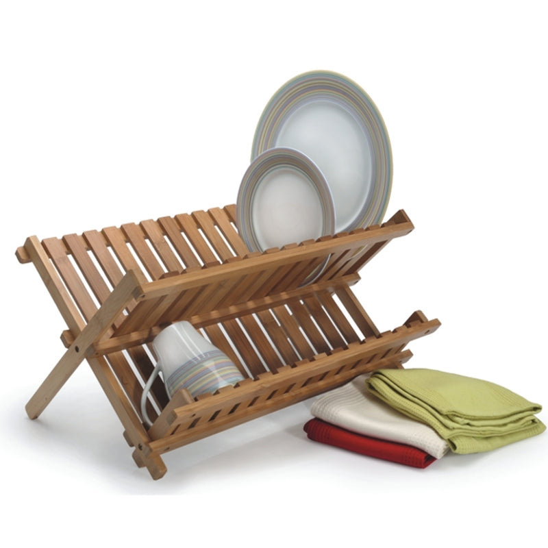 Natural Living - Bamboo Collapsible Dish Rack