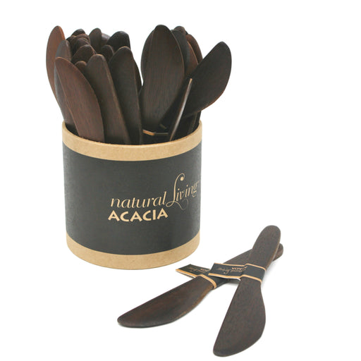 Natural Living - Dark Acacia Spreaders - 24pc CDU