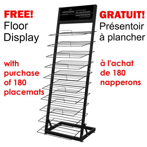 Natural Living - Floor Display - Antimicrobial Placemats